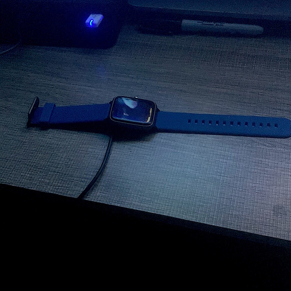 Letsfit smartwatch, Navy blue, fits anyone, comes with free one year warranty